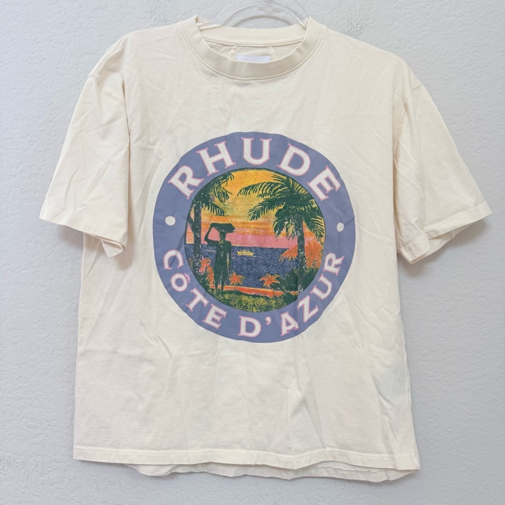 Rhude Cote D’ Azur Graphic Tee Shirt Size Small